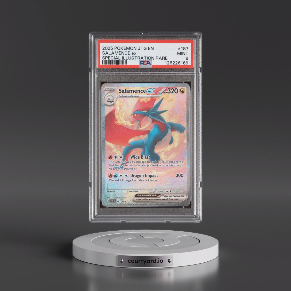 2025 Salamence EX - Pokémon Pokémon Jtg EN-Journey Together PSA 9 MINT